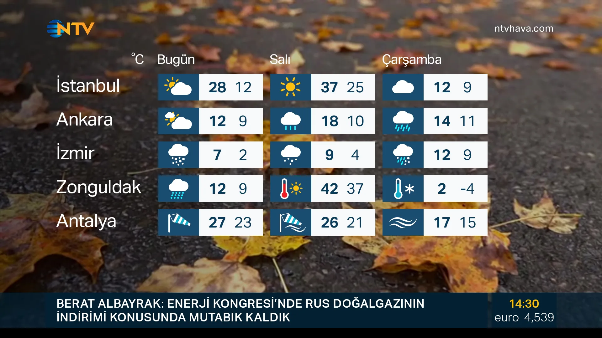 TV Weather Presentation