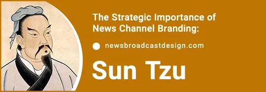 Sun Tzu's portrait illustrating strategic insights for news channel branding enhancement.