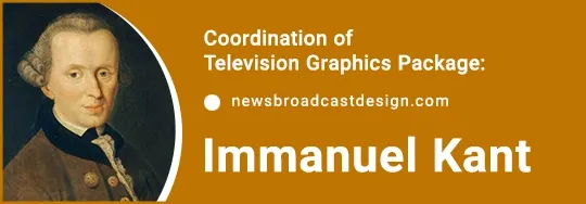 Immanuel Kant portrait emphasizing his impact on Television Graphics Package Ethics