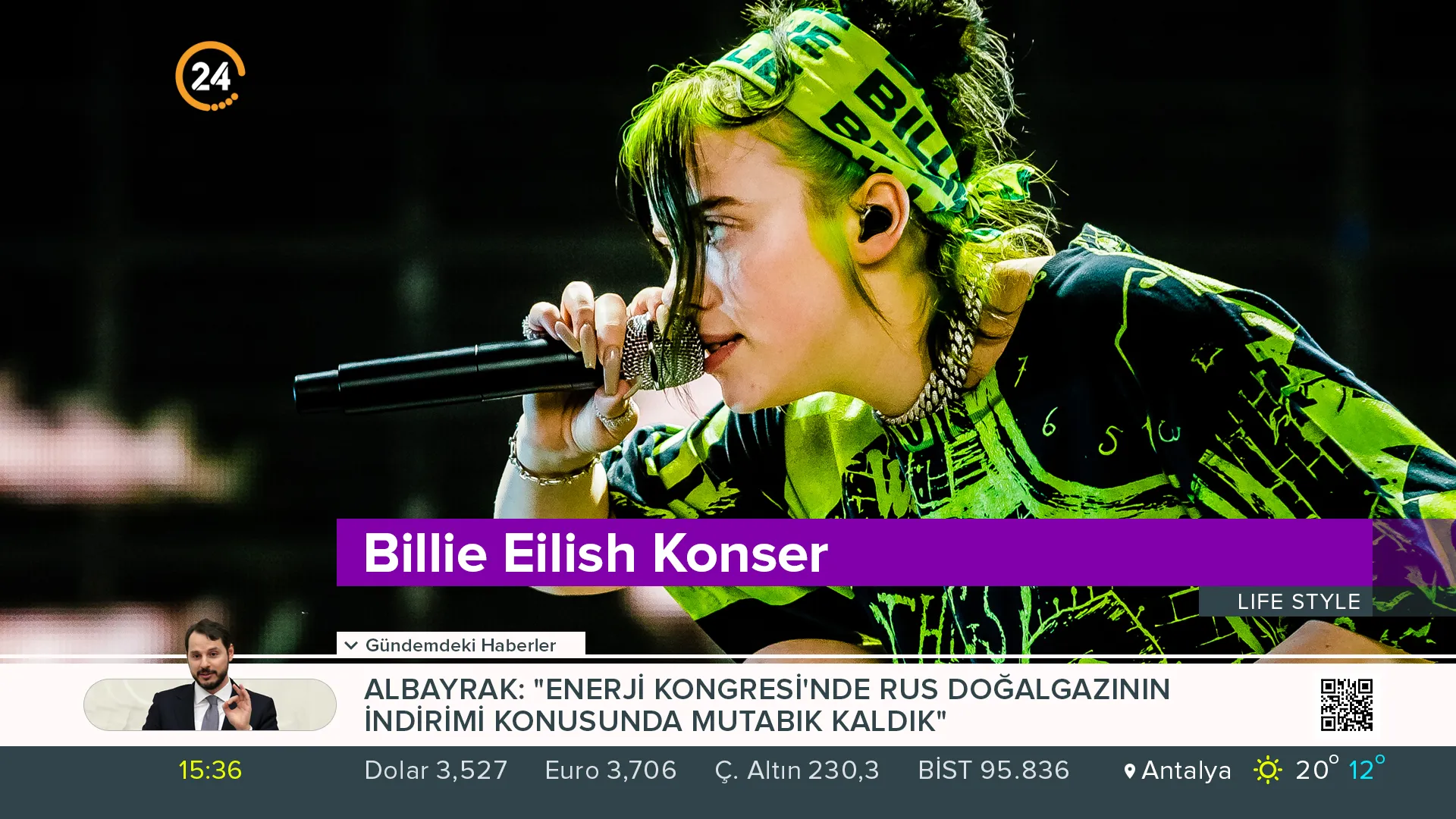 Lower Third sample for the Lifestyle broadcast of a TV News Channel in the scope of News TV Channel Branding.