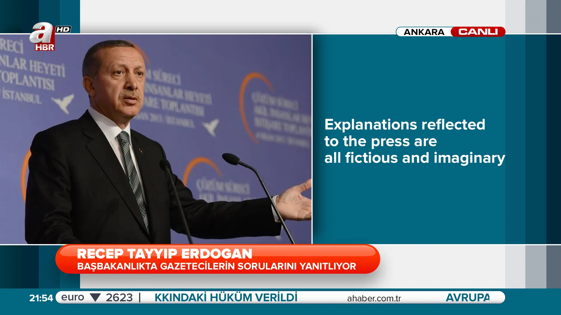 Channel Branding Identity on TV Graphics Design quoting line related to specific news.