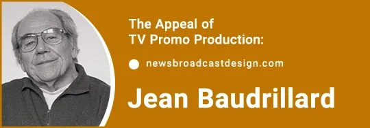 Jean Baudrillard portrait for 'Understanding Hyperreality in TV Promos: A Baudrillardian Perspective on Viewer Perception'.