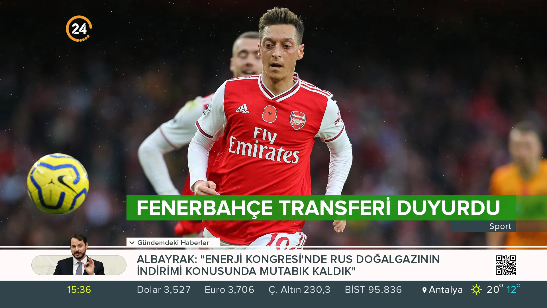 Lower Third sample for the Sports broadcast of a TV News Channel in the scope of News TV Channel Branding.