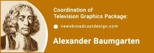 Alexander Baumgarten portrait linking Aesthetic Theory to TV Graphics Package Philosophy